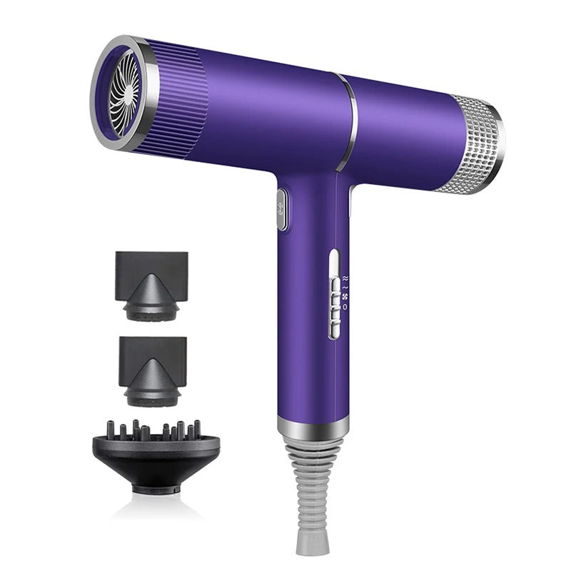 Professional High-Power Ionic Portable Hair Dryer Blue Light Fast Drying New Concept for Hotels Metal Material