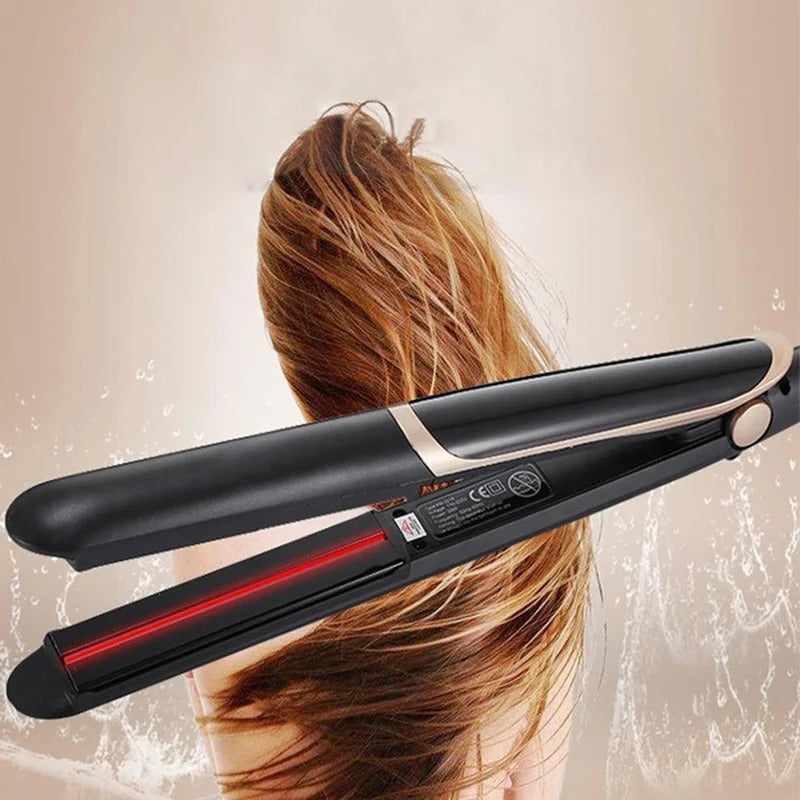 Ceramic straightener and curler, electric heating straightener, multi-temperature control, anti-frizz repair damage, home use