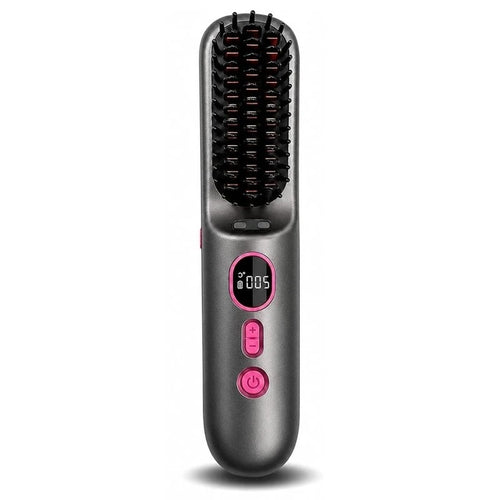ABLD Portable Cordless Hair Brush,LED Digital Display 4 Gears 9000Mah Battery Capacity For Travel Hair Straightener