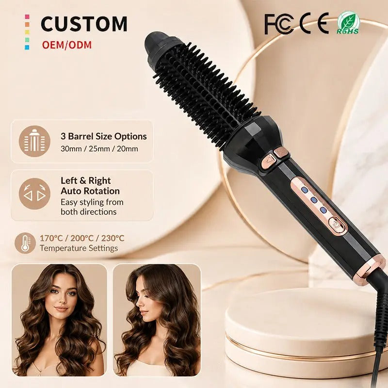 Professional hair curling iron, portable automatic rotating hair curling iron, multi-functional fashionable hair curler