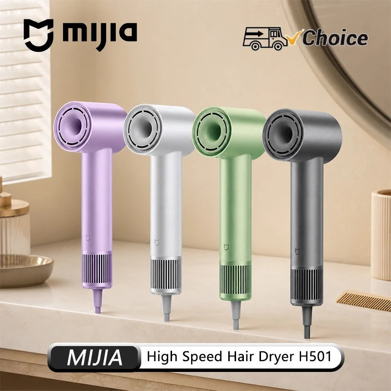NEW MIJIA H501 High Speed Anion Hair Dryers Wind Speed 62m/s 1600W 110000 Rpm Professional Hair Care Quick Drye Negative Ion CN
