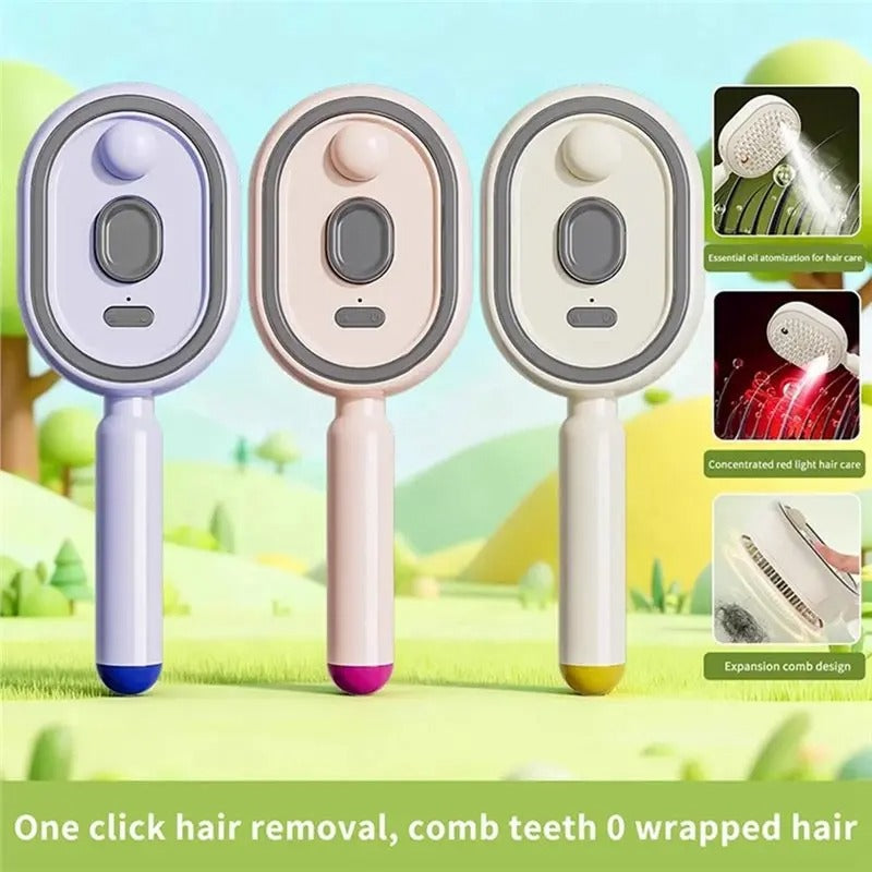 B13C Electric Sprays Air Cushion Massage Comb Electric Steam Brush For Hair Rechargeable Steam Hair Straightener