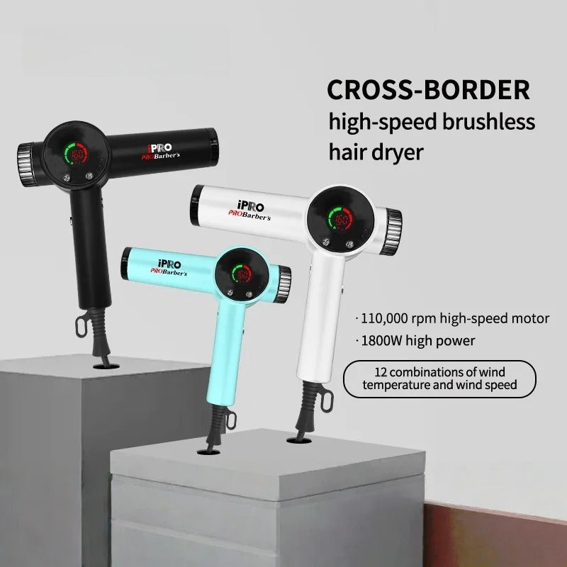 2026 Intelligent Brushless High-Speed Hair Dryer, Negative Ion Hair Care, High-Power Quick Drying Salon Grade Hair Dryer, EU