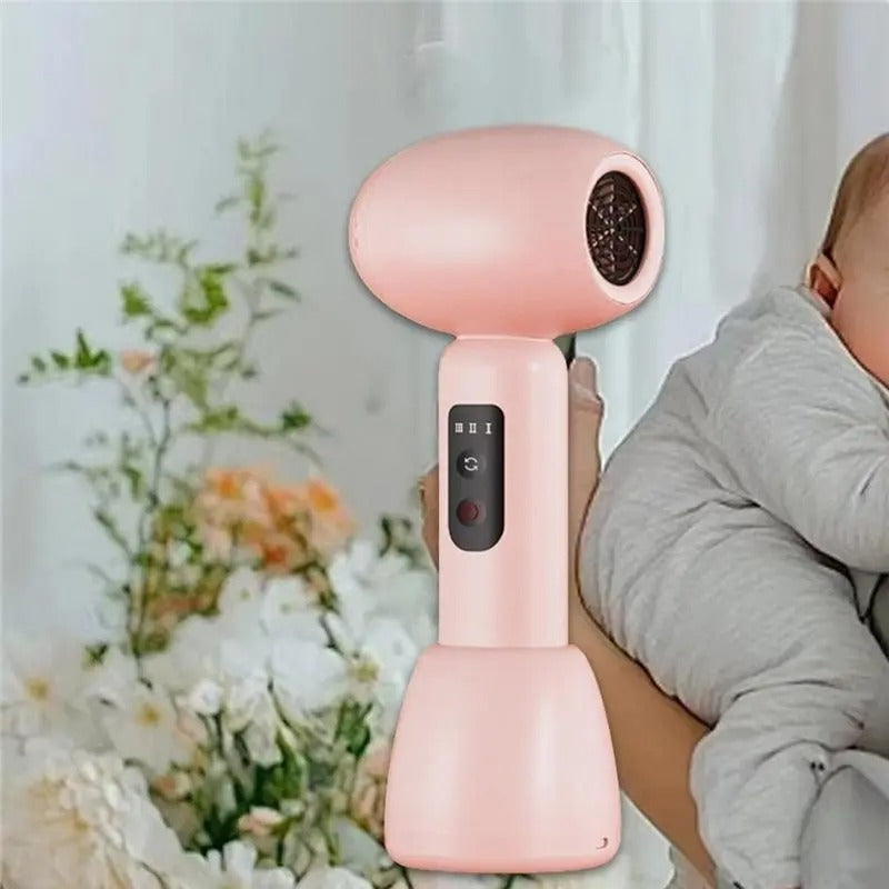 Heavy Duty Cordless Mini dryer Blow Dryer Portable Quiet Two Speed Suitable For Infant Daily Use