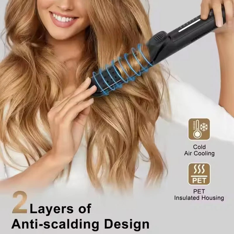 Planchas De Cabello Private Label Ceramic Flat Iron Professional 2 in 1 Curling Iron Hair Curler Straightener