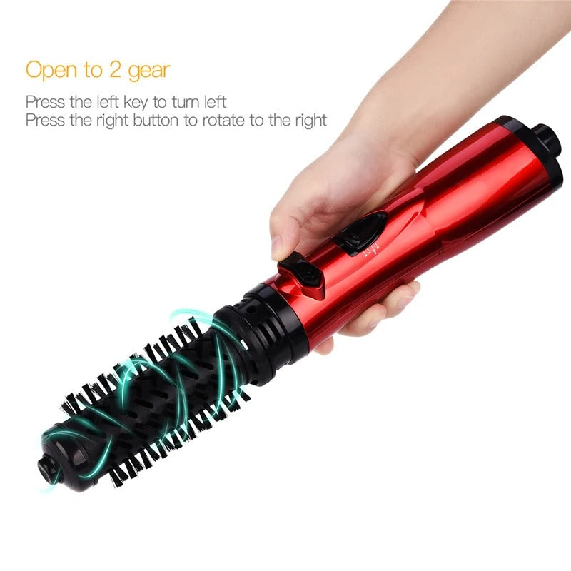 Multi-Functional 2 In 1 Hot Air Brush Automatic Hair Curler Straightener Rotating Volumizer Curling Iron Ceramic Hot Air Comb