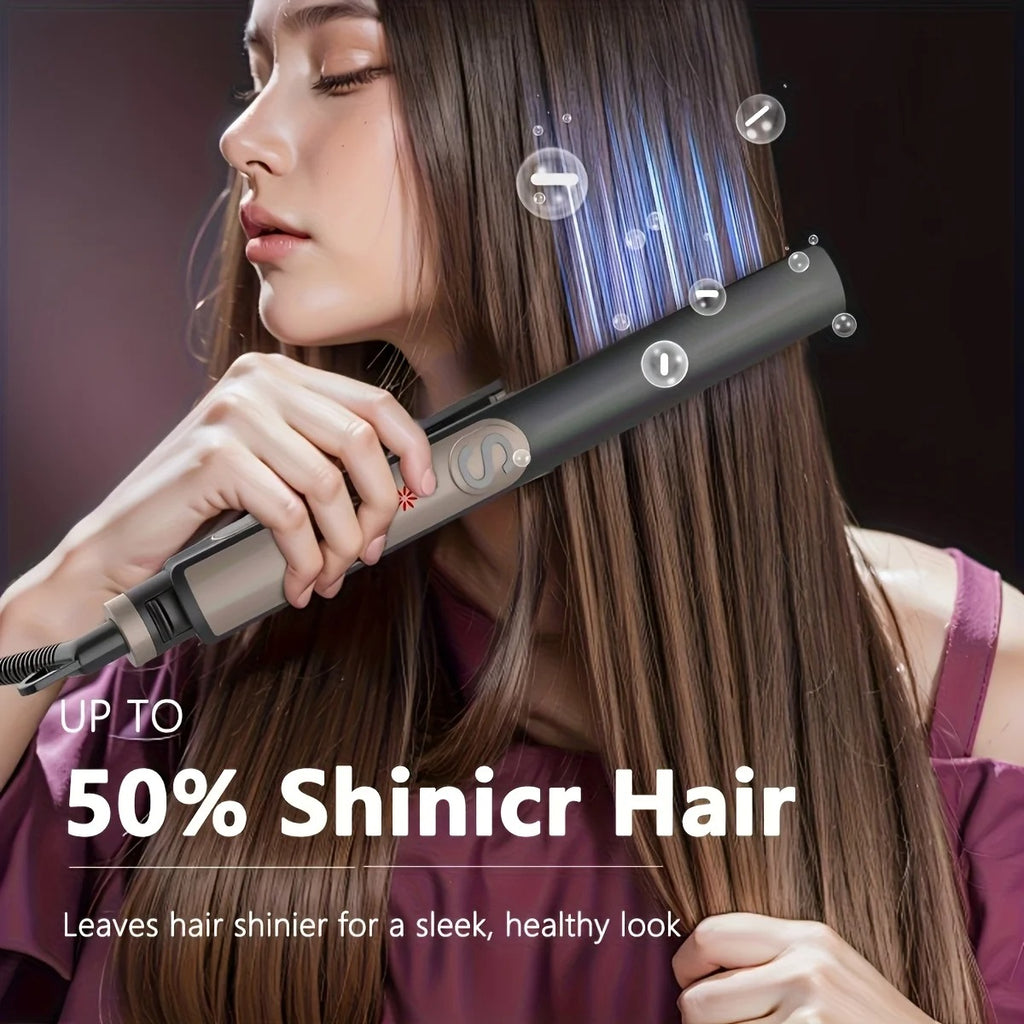 Professional Hair Straightener Curling Iron Ceramic Plate Negative Ion Plate Even Heat Temperature Adjustable Hair Straightener