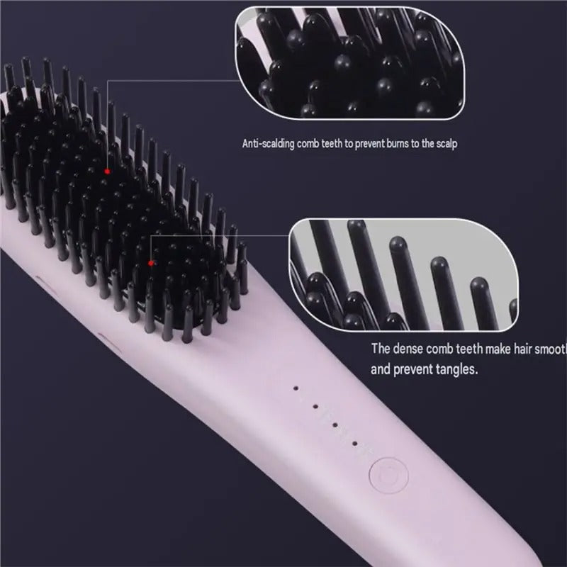 N98R Portable Hair Straightener Home Use Hair Tool Adjustable Temperature Styler