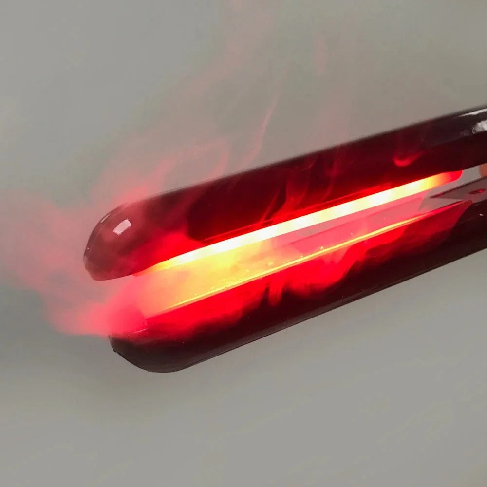 Hair Straightener Infrared and Ultrasonic Profession Cold Hair Care Iron Treatment for Frizzy Dry Recovers Damage Flat Irons