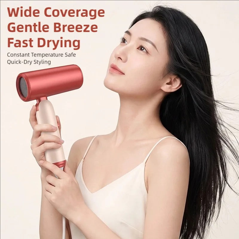 TINSOL Professional Negative Ion Hair Dryer, Constant Temperature Hair Care, Quick Drying, Convenient Foldable Hair Dryer