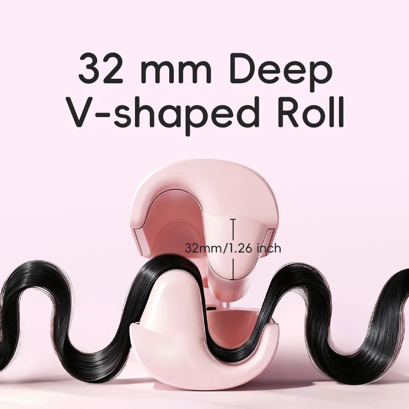 Hair Curling Iron Wand Ceramic Ionic Styling Tool for Wavy Hair Care Salon Quality 32mm Curling Iron Large Wave