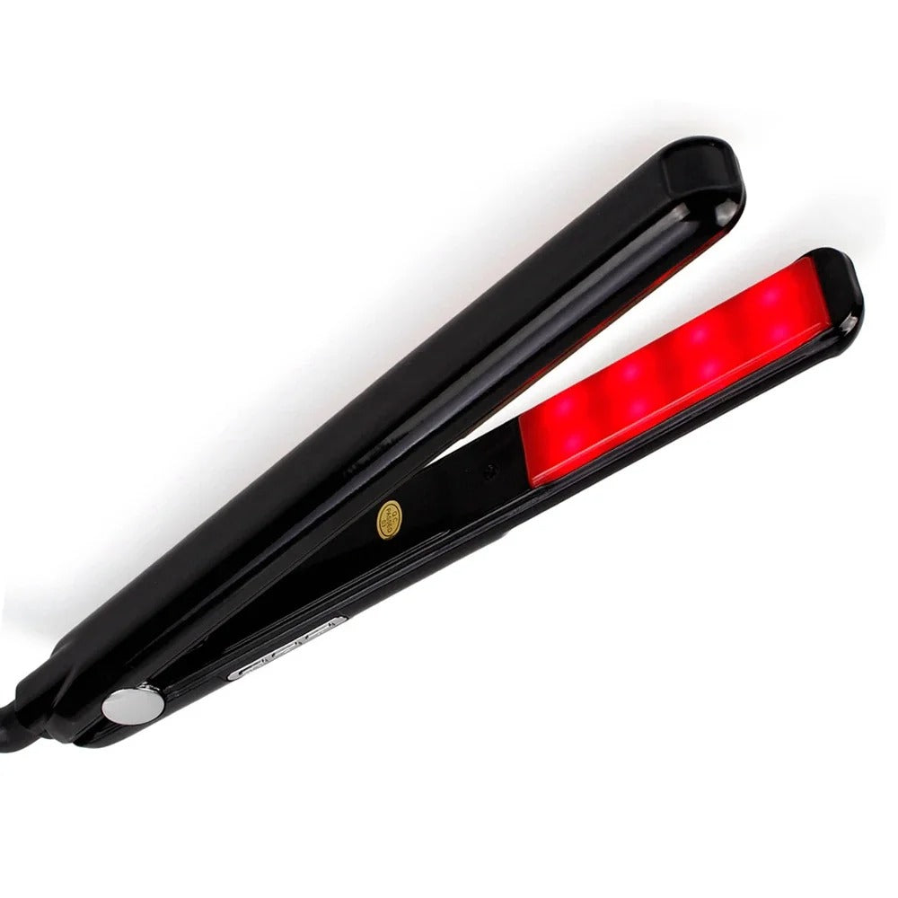 Hair Straightener Infrared and Ultrasonic Profession Cold Hair Care Iron Treatment for Frizzy Dry Recovers Damage Flat Irons