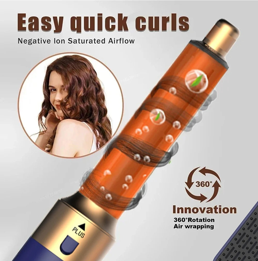 New Hair Dryer 5 in 1 Multifunctional Professional Hairdresser Straightener with Hair Brush Blow Dryer for Hair Multi Styler