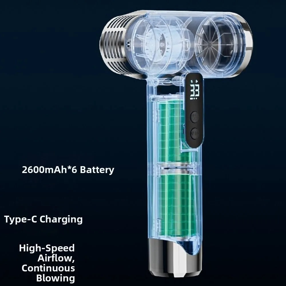 Rechargeable Wireless Hair Dryer High-Speed Quick-Drying Portable Blow Dryer Low Noise Overheat Protection