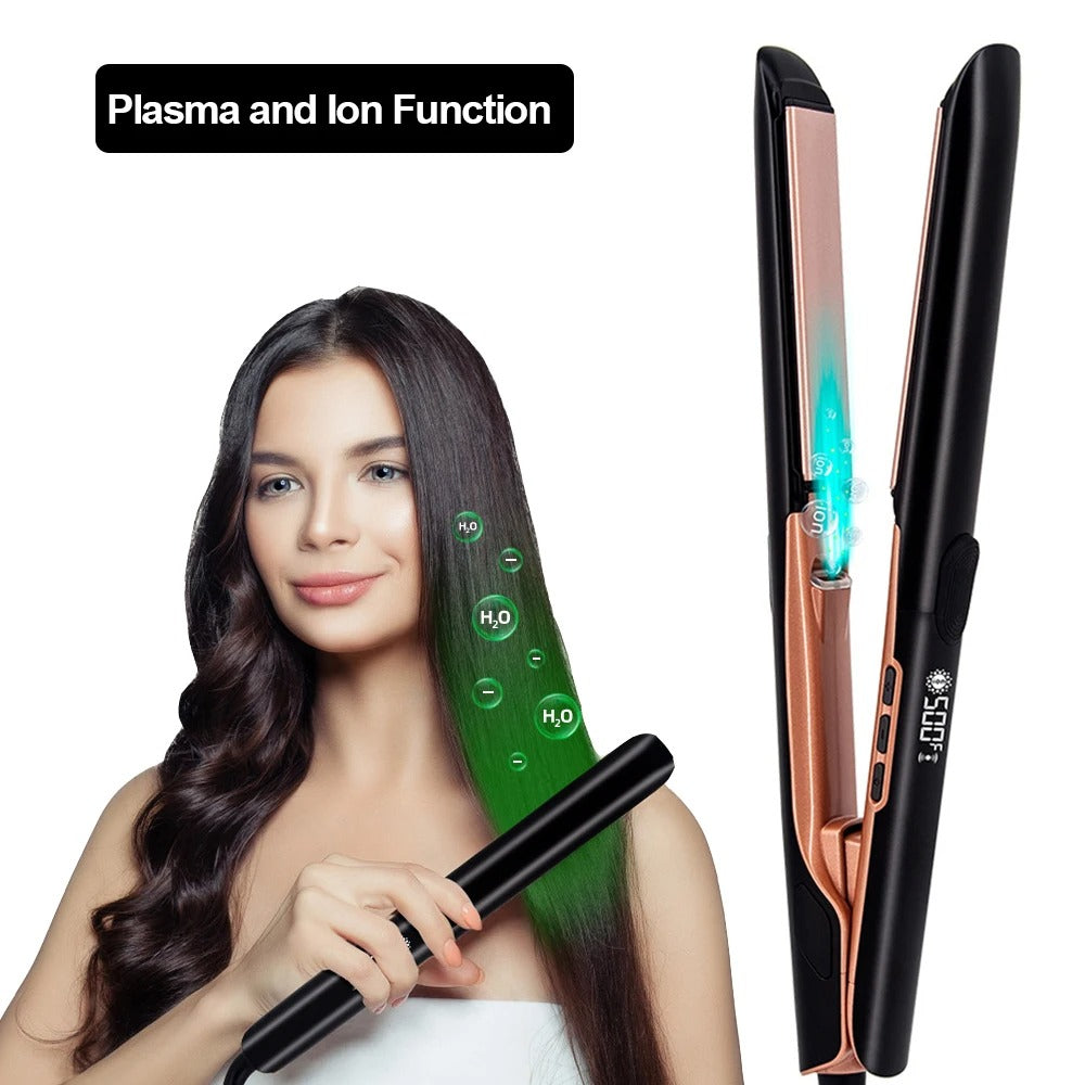 Hair Straightening Iron High Temp Professional Hair Straightener Ceramic Curly Iron 2 in 1 Hair Straightener Hair Curler