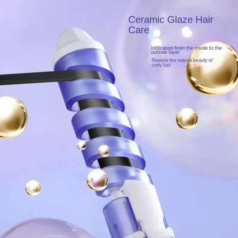 Curly hair straightener, large wave curling iron, long-lasting styling, egg roll curls, suitable for lazy people to use