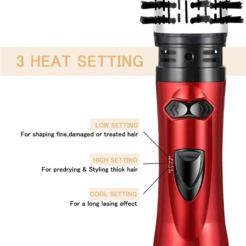 Multi-Functional 2 In 1 Hot Air Brush Automatic Hair Curler Straightener Rotating Volumizer Curling Iron Ceramic Hot Air Comb