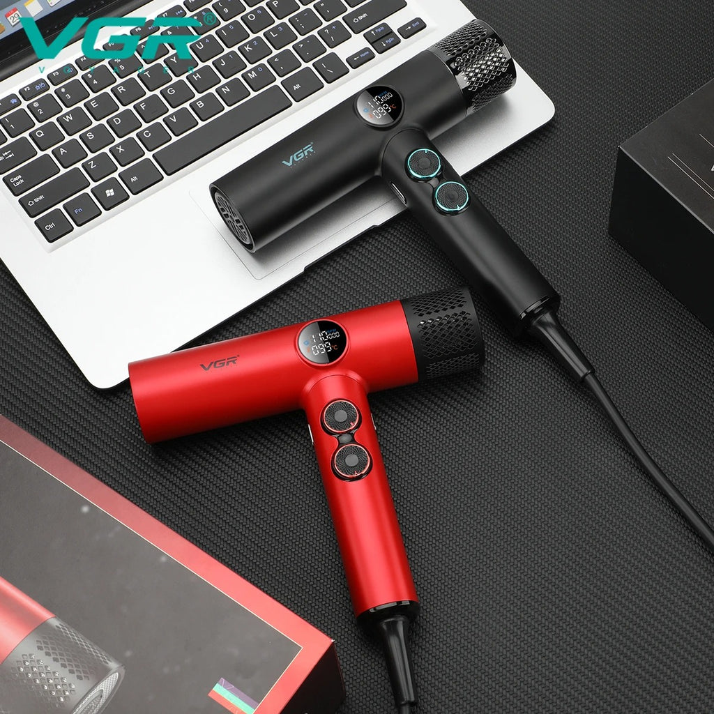 VGR Hair Dryer Professional Blow Dryer Hot and Cold Adjustment Air Blower 110000 RPM Brushless Motor Hair Care Appliances V-401