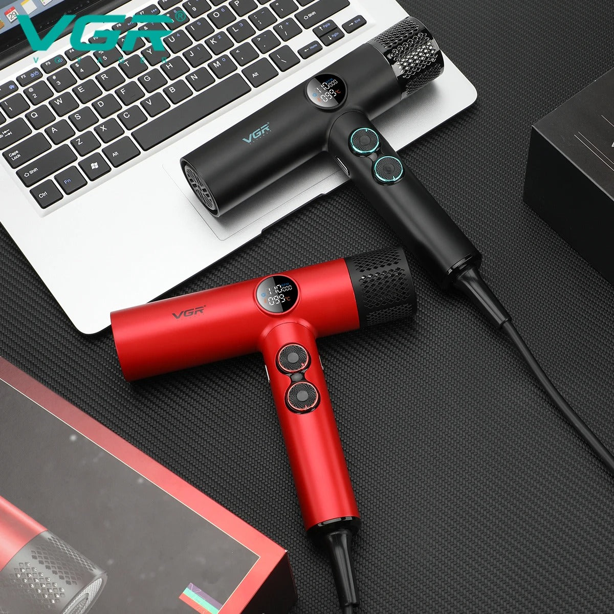 VGR Hair Dryer Professional Blow Dryer Hot and Cold Adjustment Air Blower 110000 RPM Brushless Motor Hair Care Appliances V-401