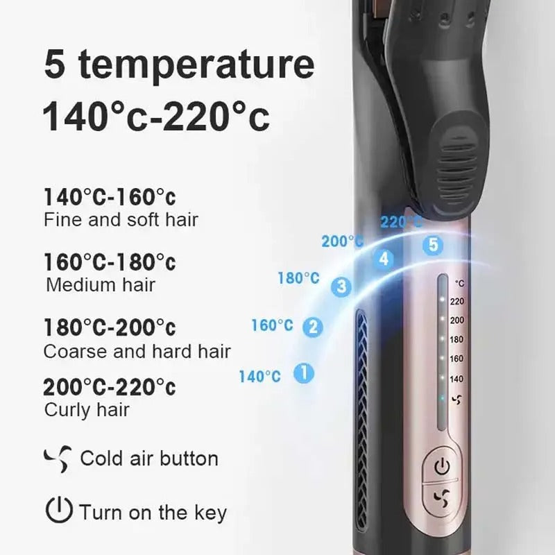 Planchas De Cabello Private Label Ceramic Flat Iron Professional 2 in 1 Curling Iron Hair Curler Straightener