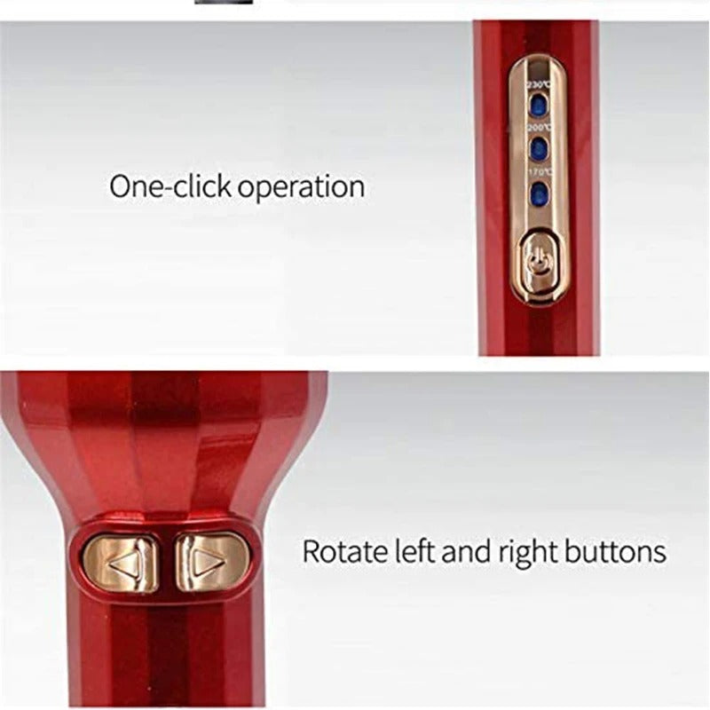 Professional hair curling iron, portable automatic rotating hair curling iron, multi-functional fashionable hair curler