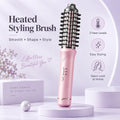 Cordless Curling Brush for Women, 32mm USB Rechargeable Heated Hair Curler with 3 Temperature Settings, Wireless Curling Iron Brush for Loose Waves, Big & Voluminous Curls, Portable Hair Styler for Short & Long Hair, Home & Travel