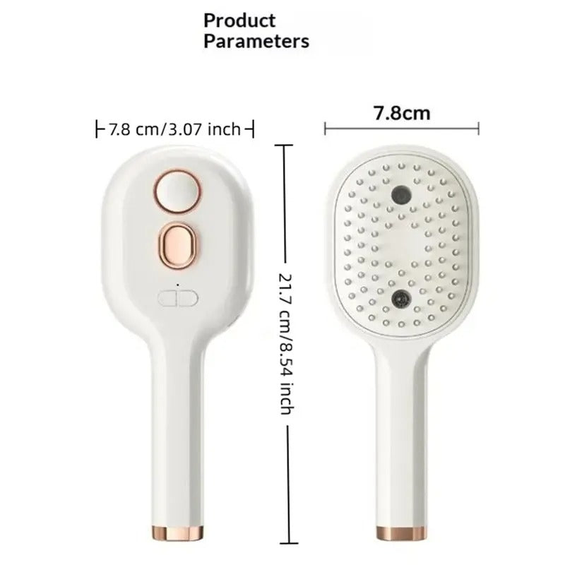 EMECE-Electric Steam Sprays Hair Brush Rechargeable Wet Hair Straightener Comb, Smooth Styling Anti-Frizz Tool Antistatic A