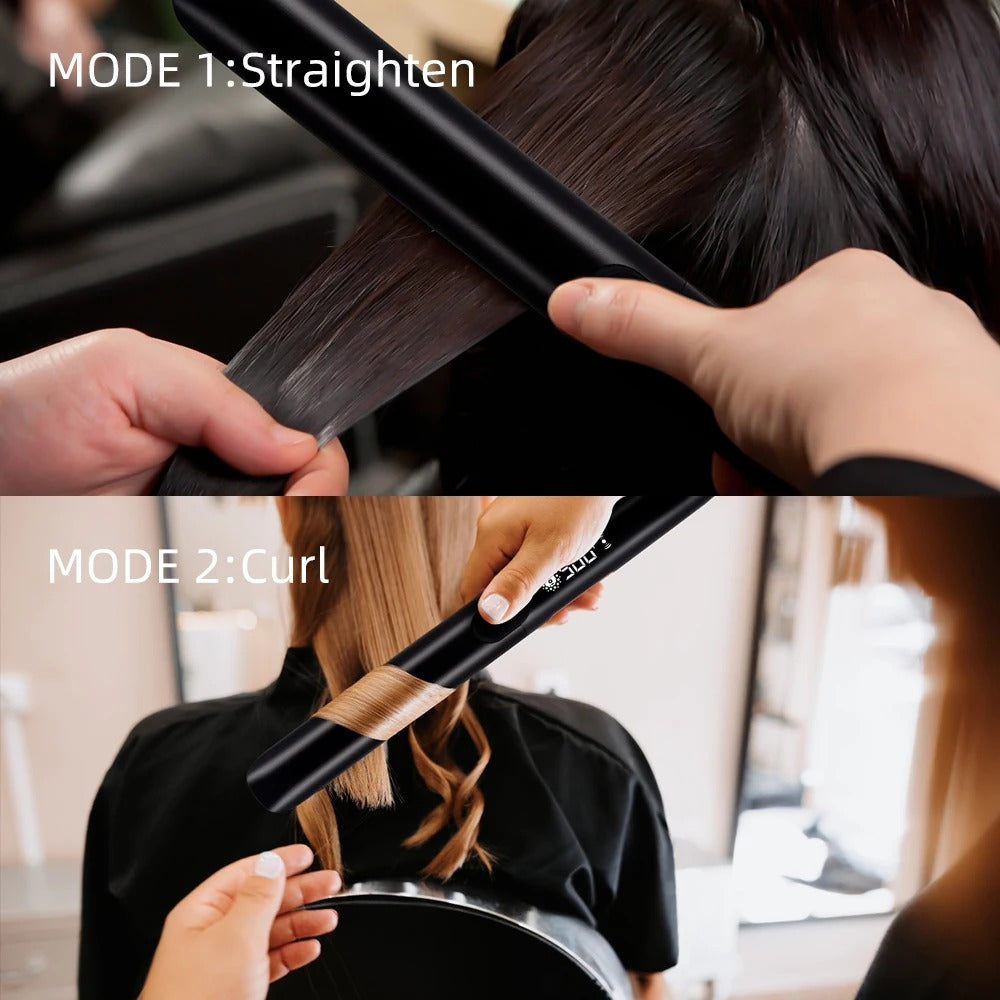 Professional Hair Straightener Keratin Treatment Wide Plate 500°F Hair Flat Irons For Frizzy Hair Recovers Damage 110-240V