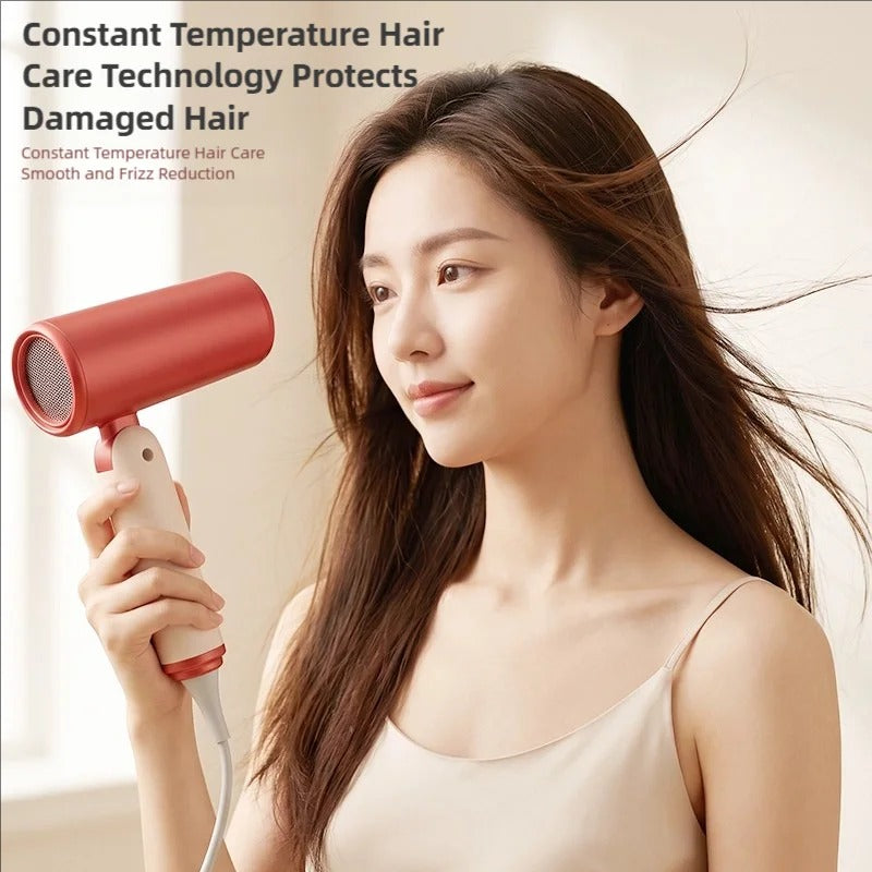 TINSOL Professional Negative Ion Hair Dryer, Constant Temperature Hair Care, Quick Drying, Convenient Foldable Hair Dryer