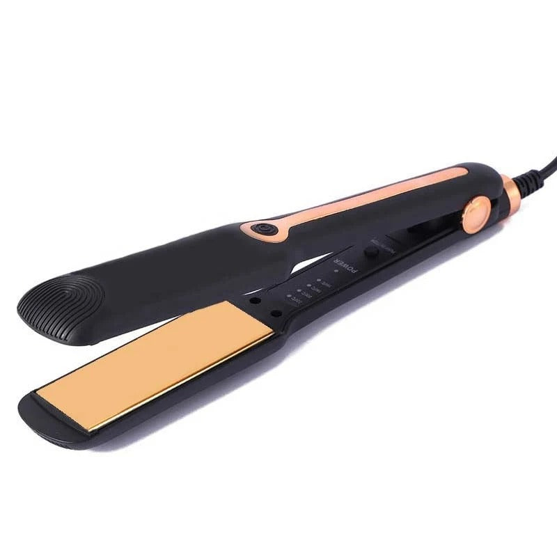 Professional Portable Hair Straightener Brush 4 Degree Adjustment Hair Curler And Straightener 2 In 1 Salon Styling Tools