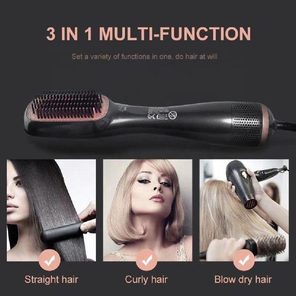 3 in 1 Hair Dryer Brush Professional 1200W Powerful Ceramic Tourmaline 3 Heat Settings One Step Hair Dryer and Styler