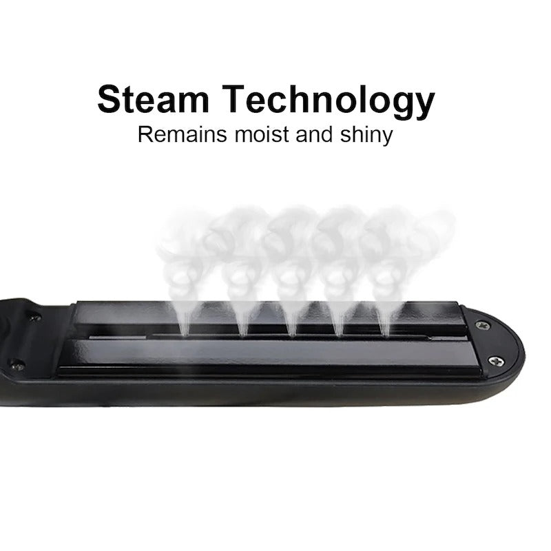 Tourmaline hair straightener, steam, steam LED display, titanium plate flat iron, household, hotel and outdoor products