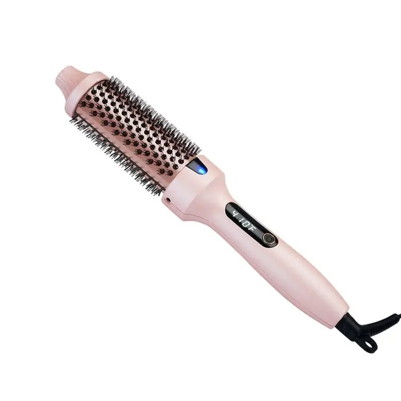 A04V Thermal Brush Curling Brush, Negative Ionic Heated Thermal Round Brush For Blowout Look, Curling & Straightener