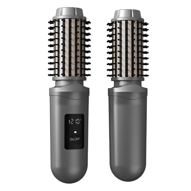 2600mAh Portable Hair Straightening Comb Dormitory Essential Dual Use Straightening Curling Non-damaging Wireless