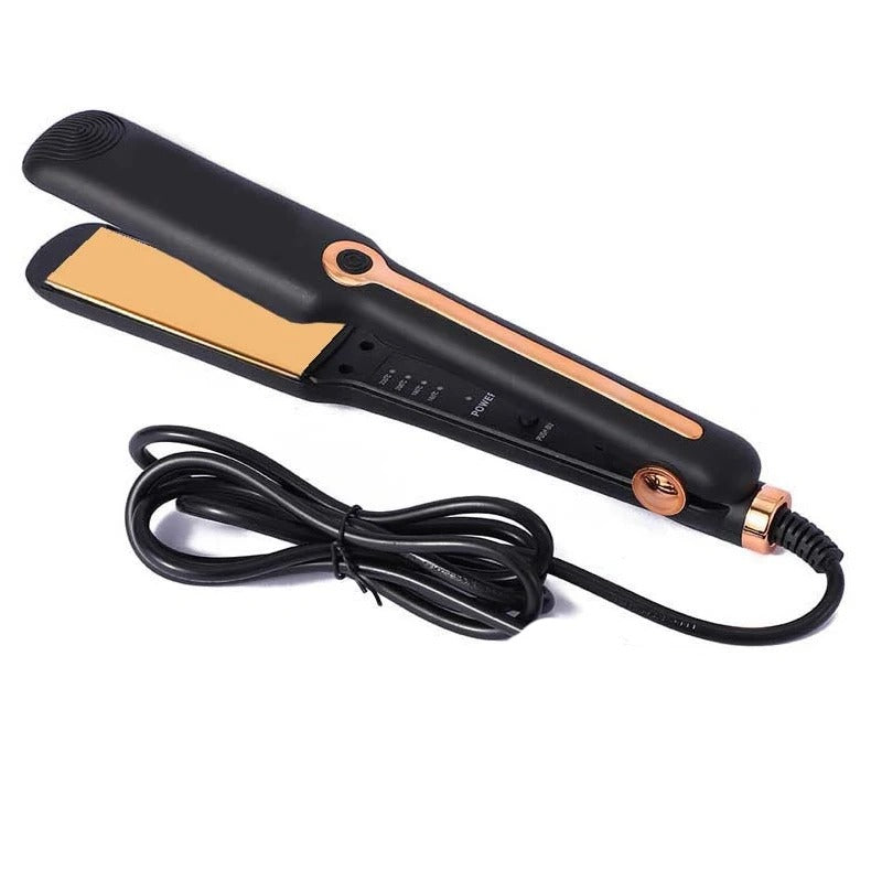 Professional Portable Hair Straightener Brush 4 Degree Adjustment Hair Curler And Straightener 2 In 1 Salon Styling Tools