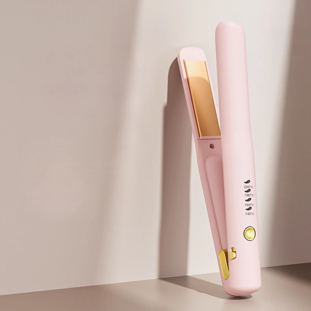 Cordless Wireless 2 In 1 Hot Styling Brush, Fast Heating Mini Hair Straightener, Portable Travel Friendly Women Salon Daily Gift
