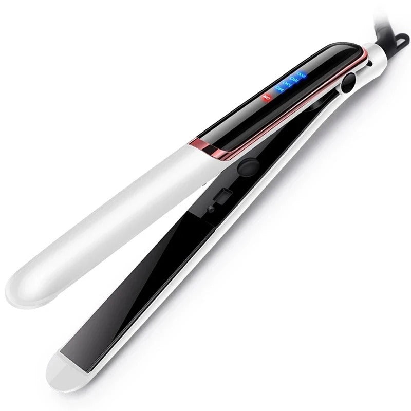 Rapid-Heat Led Display Multifunctional Electric Straightener And Curler Negative Ion Salon Professional Hair Straightener