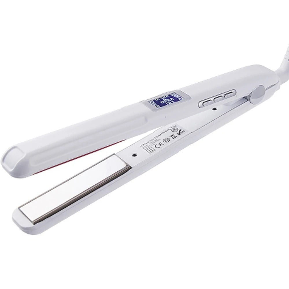 Hair Straightener Infrared and Ultrasonic Profession Cold Hair Care Iron Treatment for Frizzy Dry Recovers Damage Flat Irons